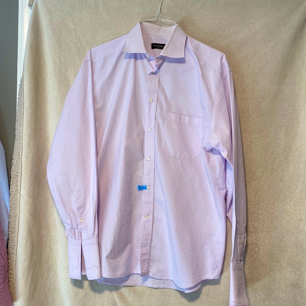 CANALI made in Italy light purple long sleeves shirt